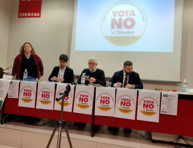 (CR) Perchè Votiamo NO al Referendum sulla giustizia del 22-23 marzo. La Cgil riempie il salone