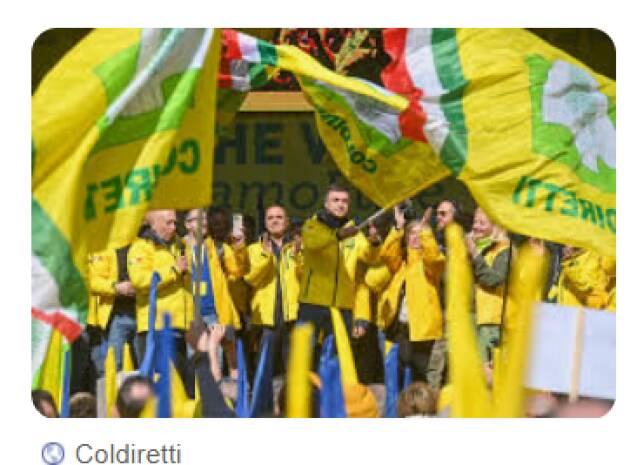 Coldiretti  Domani martedì 20 gennaio, ore 9, Place de Bordeaux