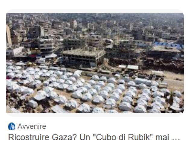 ADUC Ricostruire Gaza. L’Onore, l’onere