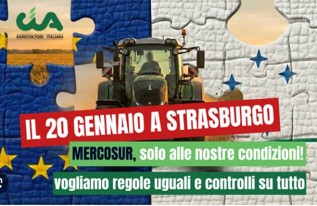 Cia Agricoltori protesta a Strasburgo: a rischio 40mila posti