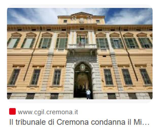 Tribunale di Cremona: grave carenza di personale 