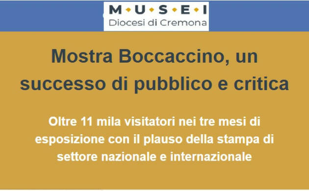 (CR) Museo Diocesano Mostra Boccaccino, un successo di pubblico e critica