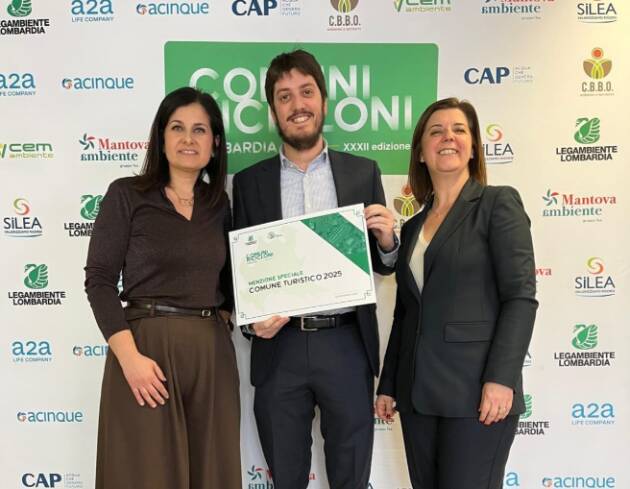 Cremona premiata da Legambiente come Comune Turistico Riciclone