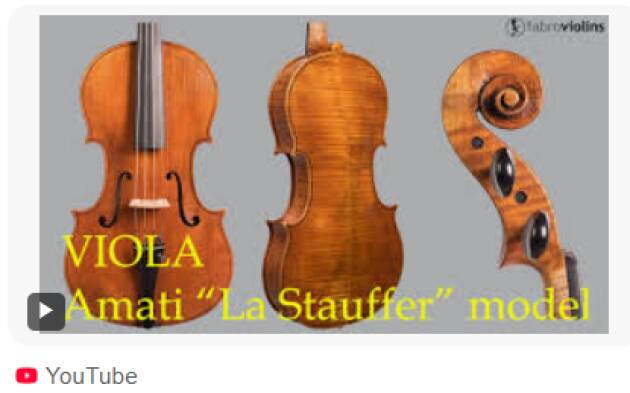 MDV La viola Stauffer  protagonista  del concorso internazionale di liuteria di Parigi