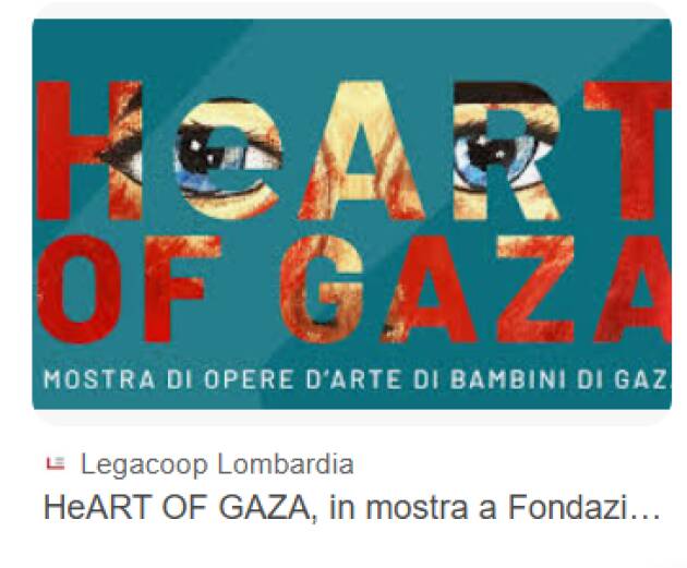 (PC) Terza età, mercoledì 28 gennaio visita guidata alla mostra 'HeART of Gaza'