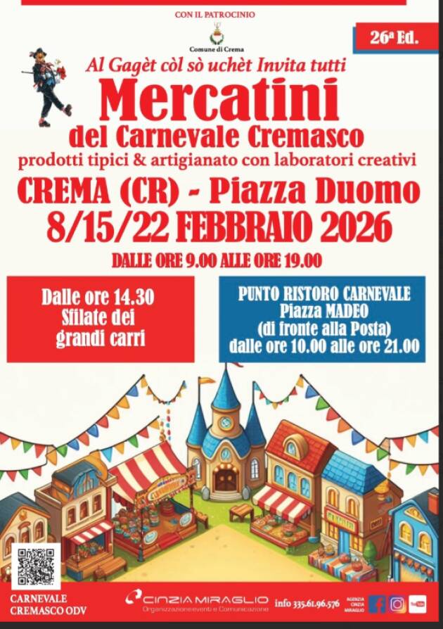 GRAN CARNEVALE CREMASCO - CREMA (CR) – 8/15/22 FEBBRAIO 2026