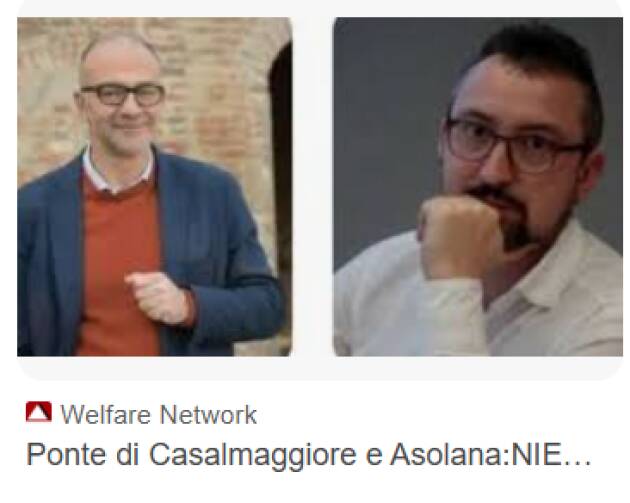 RISTORI PER CHIUSURA PONTE SULL’OGLIO, PILONI E CARRA (PD)