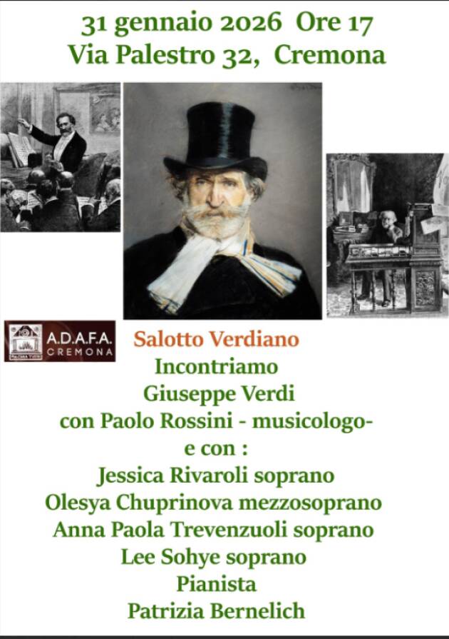 (CR) Adafa 'Salotto Verdiano, incontriamo Giuseppe Verdi