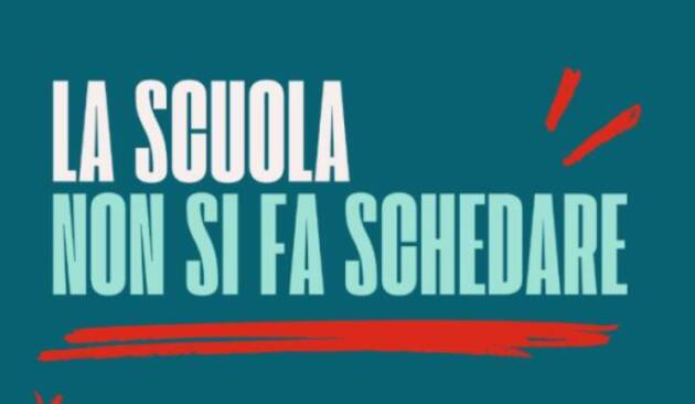 La scuola non si fa  schedare