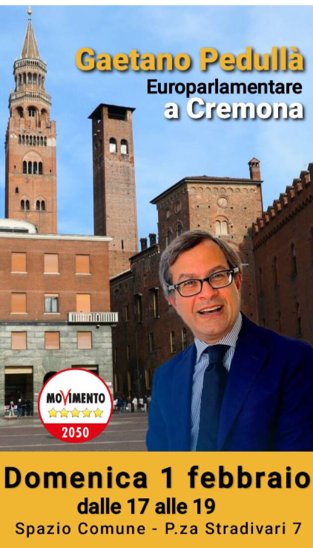 L’europarlamentare Gaetano Pedullà (M5S) a Cremona per il NO al Referendum