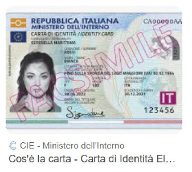 Vecchi (PD)., Carta di identità senza scadenza per over 70