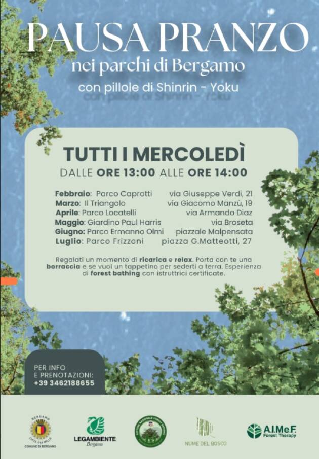 (BG) Una pausa nella natura: ripartono a febbraio le 'immersioni forestali 