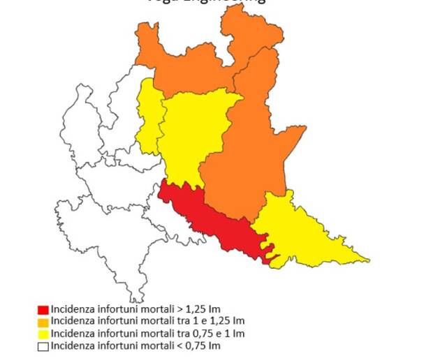 MORTI SUL LAVORO IN LOMBARDIA NEL 2025: SONO 164 I DECESSI SUL LAVORO DA GENNAIO A DICEMBRE.