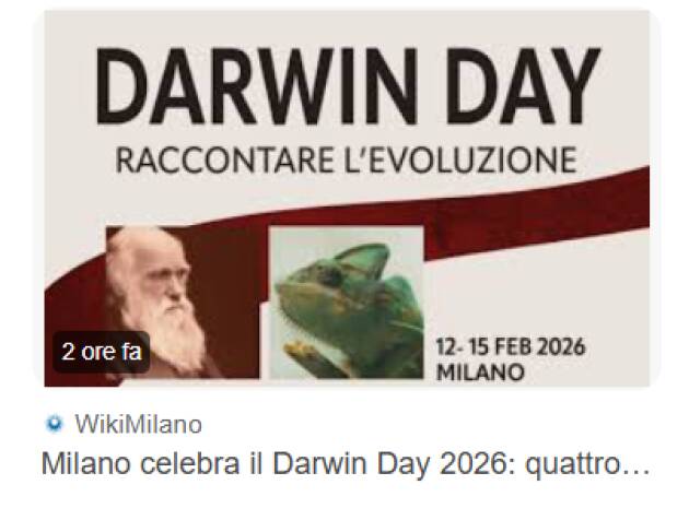 CULTURA. MILANO CELEBRA IL DARWIN DAY