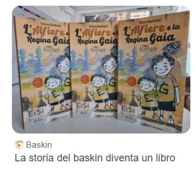 Baskin Presentazione a Cremona del libro 'L'Alfiere e la Regina Gaia'