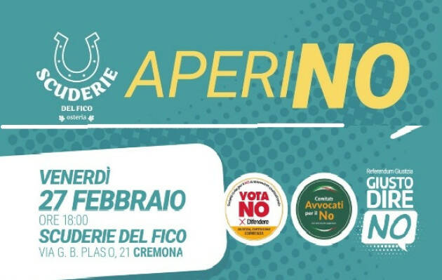 Referendum AperiNO a Cremona Incontro con  Magistrati ed Avvocati