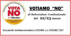 Romanengo Referendum Le Ragioni del NO Incontro dell' 8 marzo