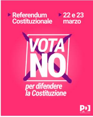 Referendum: Misiani(Pd), disegno della destra punta a concentrare il potere