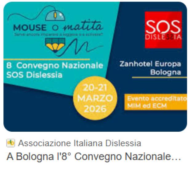 Grande successo per l’8° Convegno Nazionale di SOS Dislessia