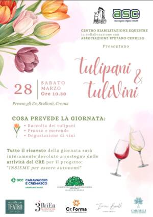 Prima edizione di “Tulipani & Tulivini”: a Crema una giornata solidale 