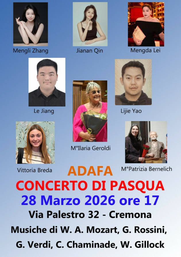 ADAFA Cremona Invita i soci al converto di Pasqua