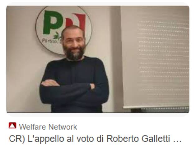Referrndum il  prevalere il 'NO'  segna un passaggio politico decisivo | Roberto Galletti (PD)