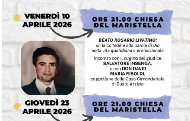 (CR) PaxChristi organizza incontri su ROSARIO LIVATINO 23 aprile