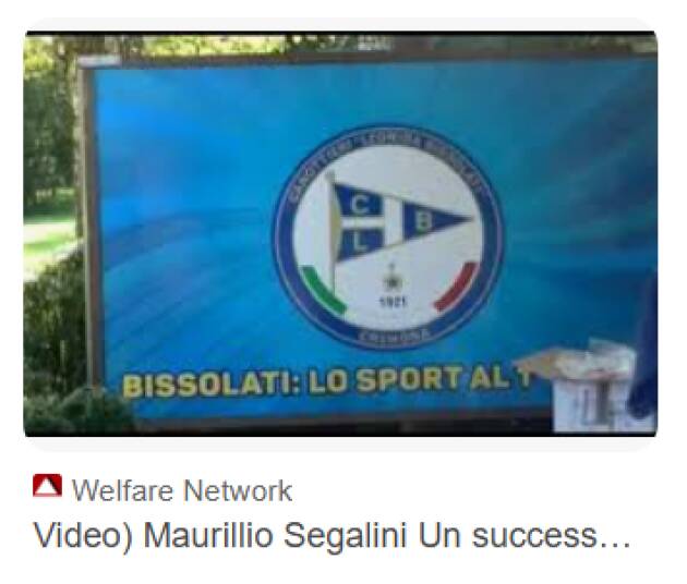 (CR) Canottieri Bissolati Maurilio Segalini confermato Presidente per altri 4 anni