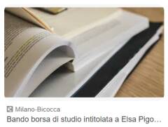 Aperto il bando per le borse di studio intitolate ad Elsa Pigoli Zucchi