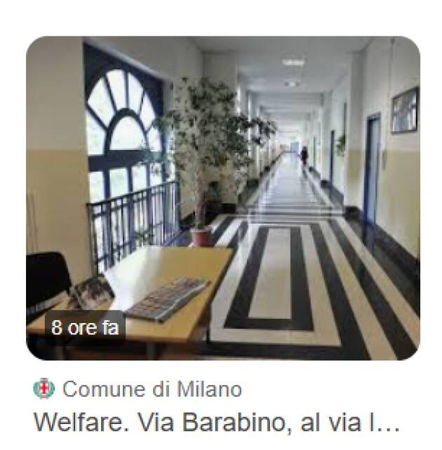 WELFARE. VIA BARABINO, AL VIA LE ATTIVITÀ DIURNE DEL CENTRO MULTIFUNZIONALE