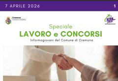 SPECIALE LAVORO CONCORSI Cremona, Crema, Soresina, Casal.ggiore | 7 aprile 2026