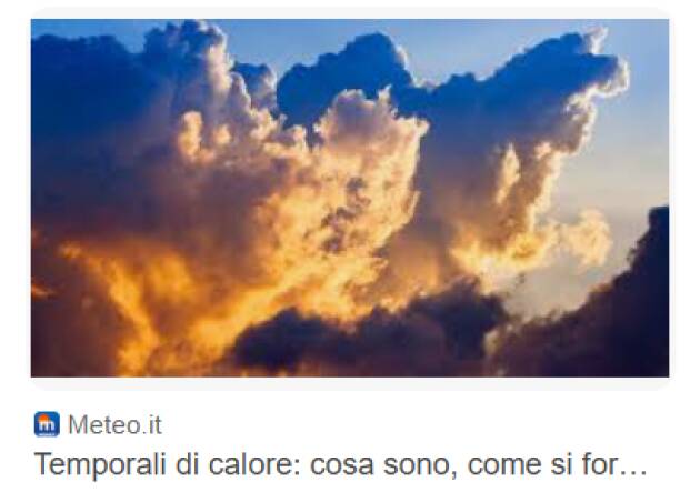 (MI) MALTEMPO. ALLERTA GIALLA PER RISCHIO TEMPORALI A PARTIRE DA MEZZANOTTE