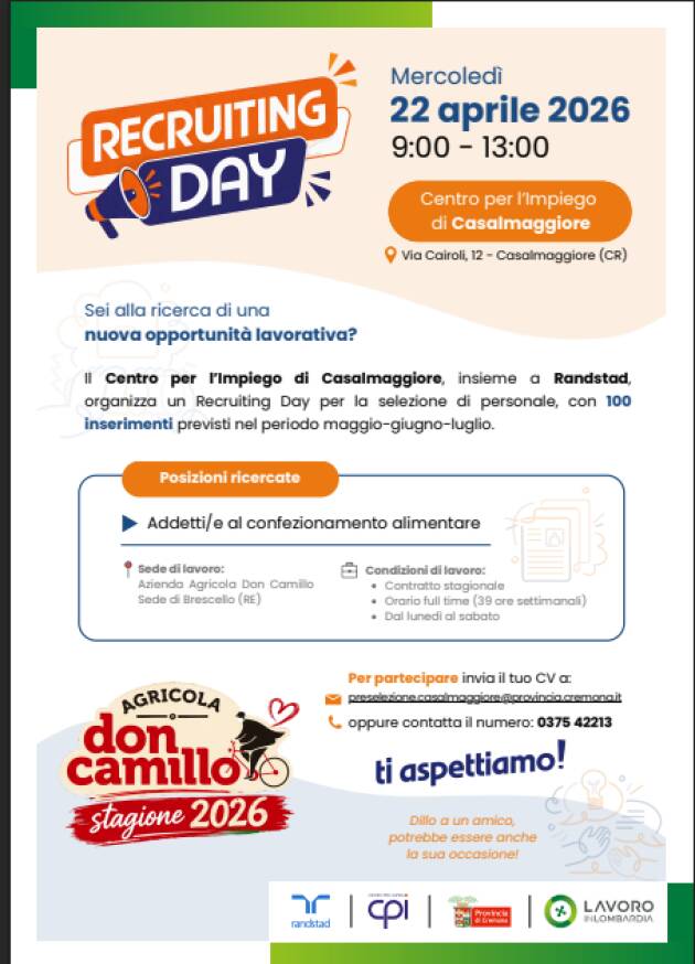 Recruiting Day a Casalmaggiore