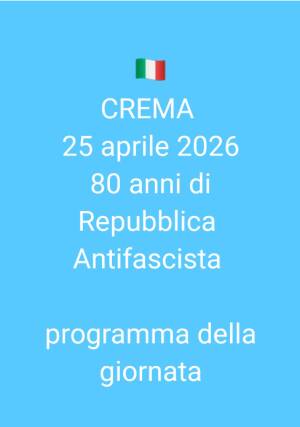 Crema celebra l'anniversario della Liberazione del 25 aprile 1945