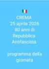 Crema celebra l'anniversario della Liberazione del 25 aprile 1945