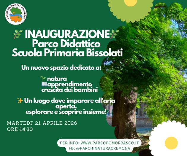 INAUGURAZIONE DEL PARCO DIDATTICO DELLA SCUOLA PRIMARIA 