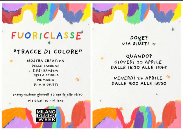 (MI) FUORICLASSE ALLA DESIGN WEEK: LE SCUOLE PRIMARIE CICERI-VISCONTI E GIUSTI