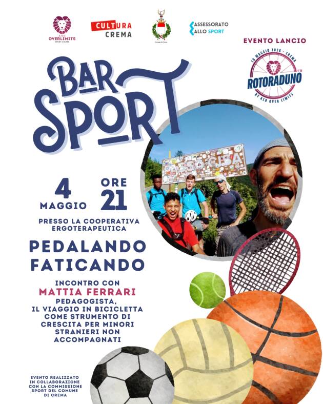 “Bar Sport – Pedalando faticando”: a Crema il racconto dello sport 