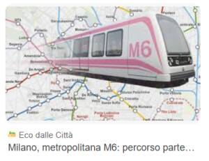 PARTECIPAZIONE. NUOVA LINEA M6, PUBBLICATO L’AVVISO PER SELEZIONARE OPERATORI ECONOMICI 