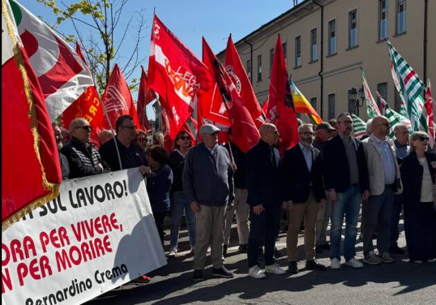 Crema PRIMO MAGGIO: IL LAVORO DIGNITOSO AL CENTRO | Cgil-Cisl-Uil