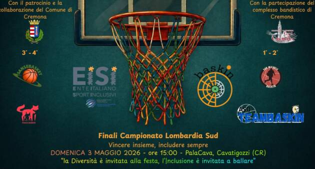 Baskin Finali del campionato di baskin Lombardia Sud domenica 3 maggio al Palacava