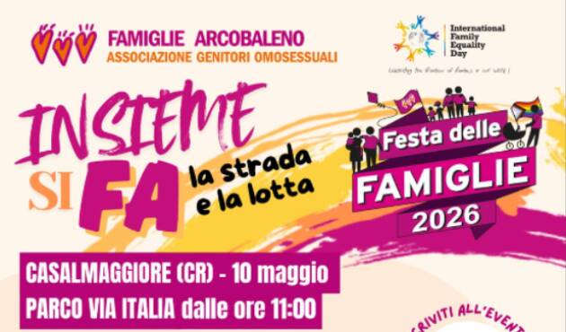 Casalmaggiore Le famiglie arcobaleno in festa