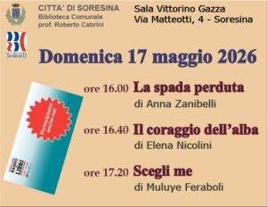 Soresina Pagine di casa nostra Incontri con autori locali