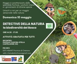 AL BOSCO DIDATTICO DI CASTELLEONE ARRIVANO I “DETECTIVE DELLA NATURA”