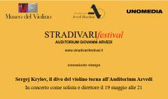 (CR) MDV Sergej Krylov, il divo del violino torna all'Auditorium Arvedi