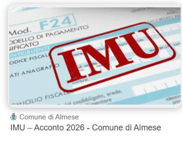 (CR) Acconto IMU 2026: entro il 16 giugno va fatto il pagamento