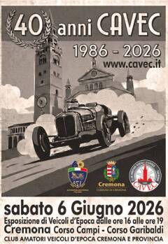 Cremona 40 anni CAVEC - Sabato 6 giugno 2026