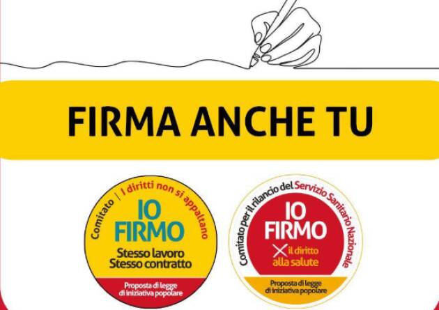 Sanità e appalti: in due giorni già raccolte  raccolte  oltre 50mila firme