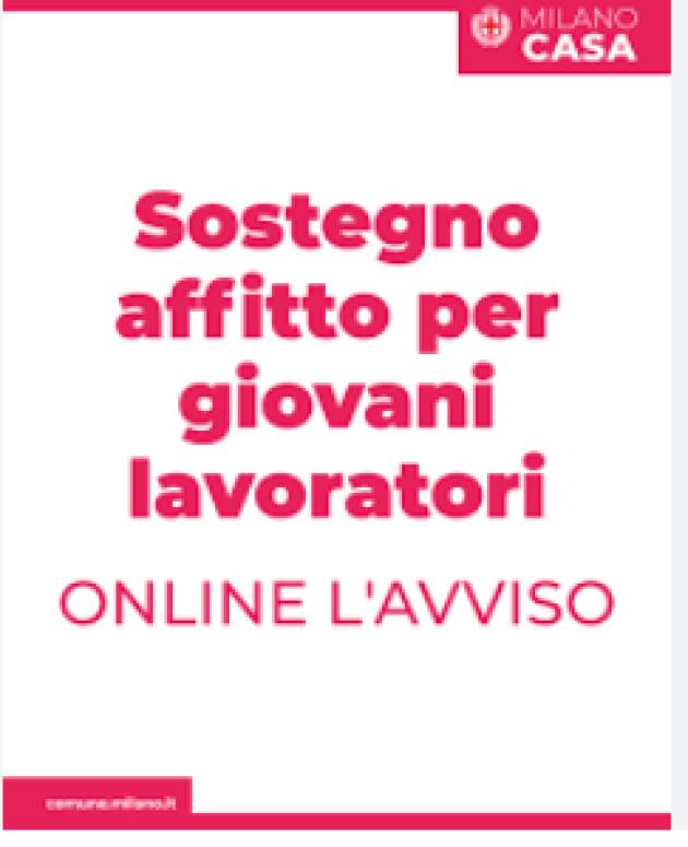  (MI) CASA. NUOVE RISORSE PER  SOSTEGNO AGLI AFFITTI PER GIOVANI LAVORATORI