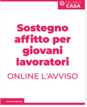  (MI) CASA. NUOVE RISORSE PER  SOSTEGNO AGLI AFFITTI PER GIOVANI LAVORATORI